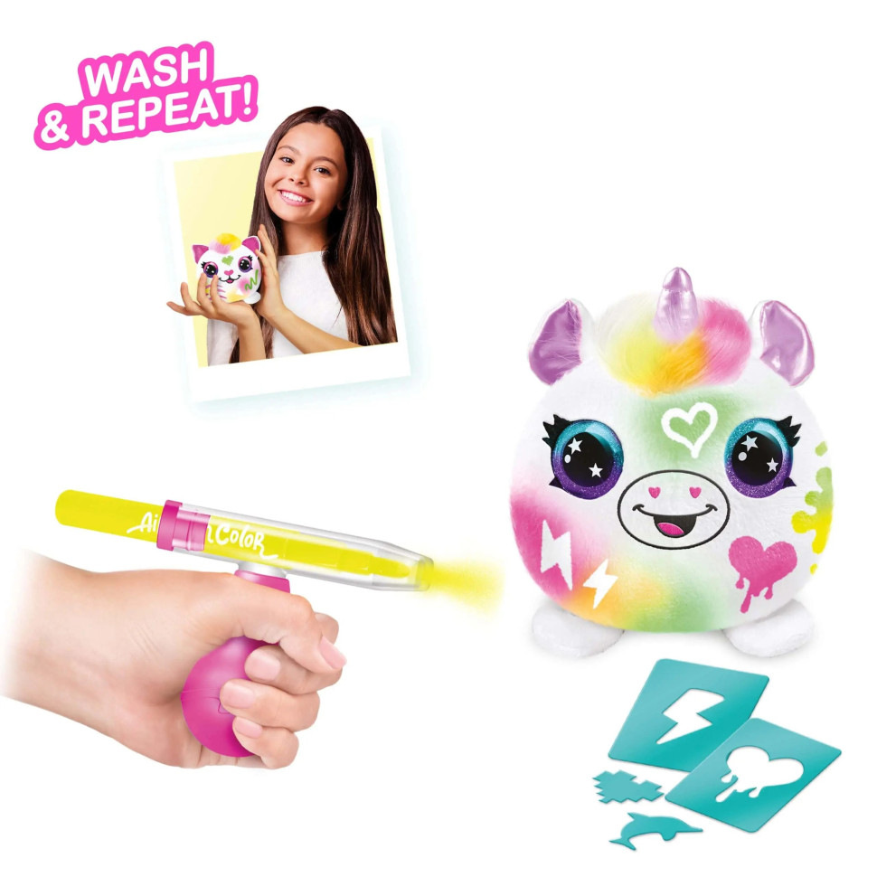 Игровой набор-сюрприз DIY AIRBRUSH PLUSH Неон мини CanalToys AIR020