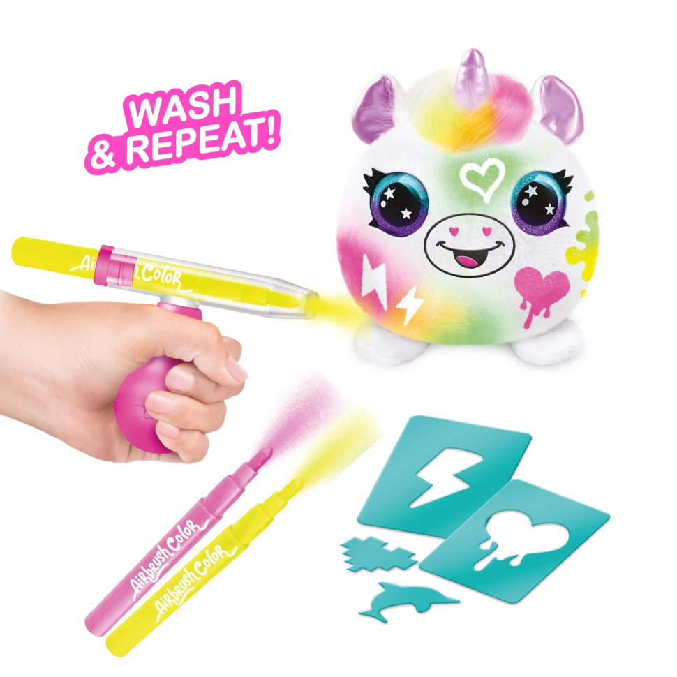 Игровой набор-сюрприз DIY AIRBRUSH PLUSH Неон мини CanalToys AIR020