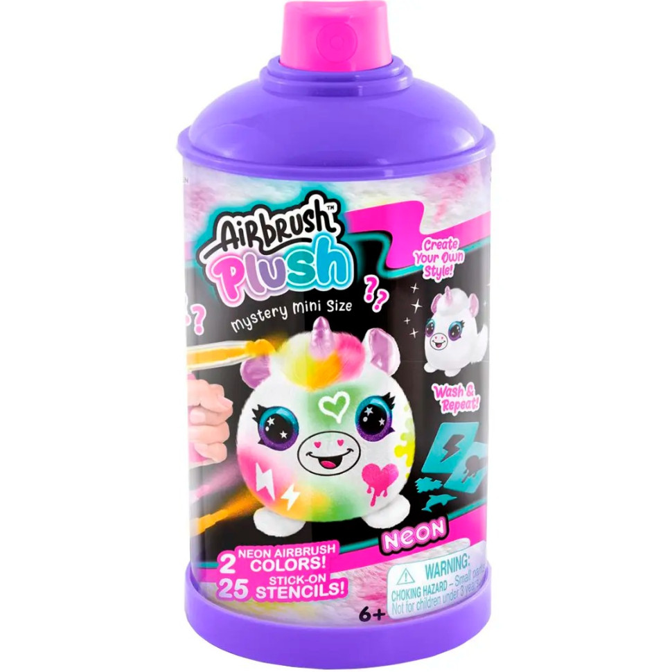Игровой набор-сюрприз DIY AIRBRUSH PLUSH Неон мини CanalToys AIR020