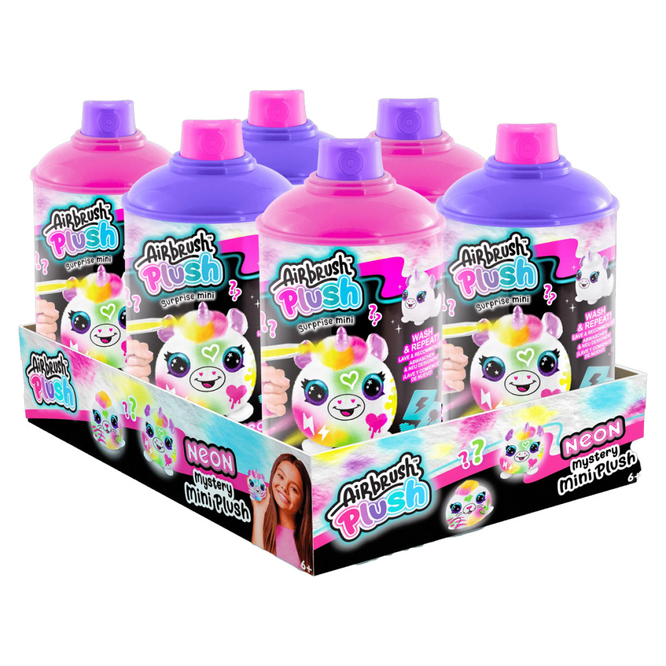 Игровой набор-сюрприз DIY AIRBRUSH PLUSH Неон мини CanalToys AIR020