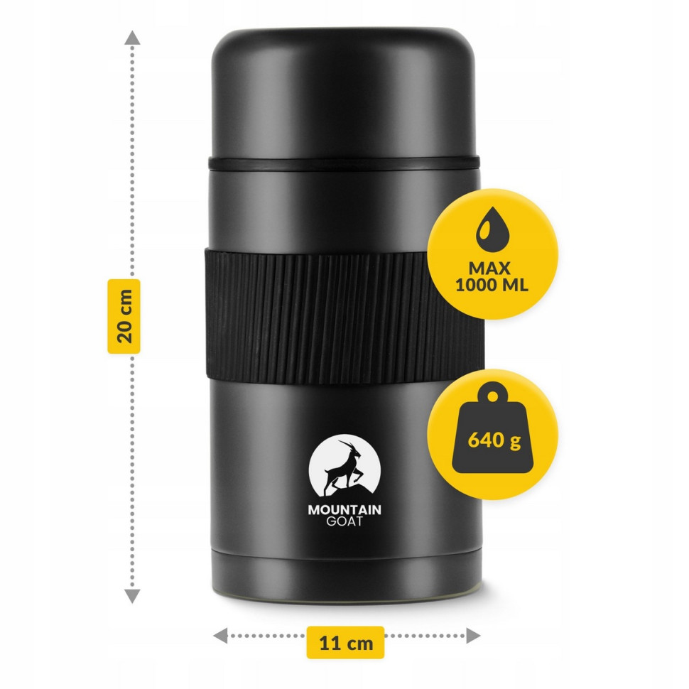 Термос для еды Mountain Goat P-5907739315793 Black 1 л 