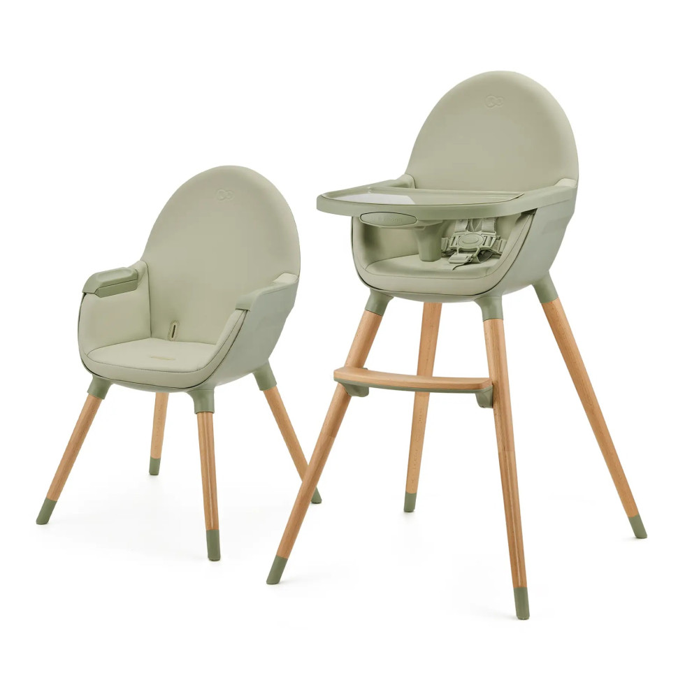 Дитячий стільчик для годування Fini 2 Kinderkraft KHFINI02GRE0000 Green 2 в 1