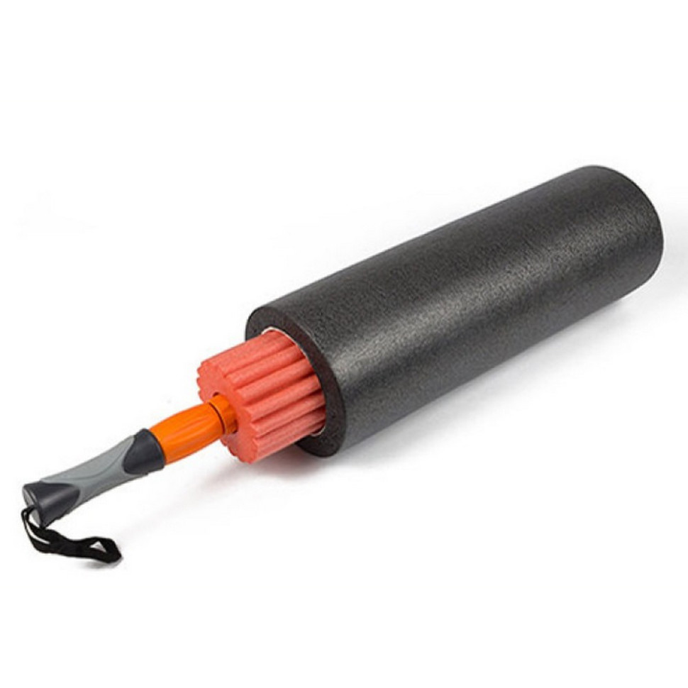 Массажный ролик-валик для 3 в 1 йоги EasyFit EF-0271 Черно-оранжевый