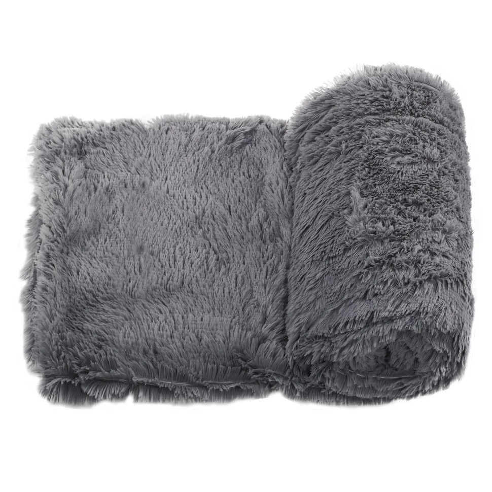 Плед-покрывало Extra Soft Springos HA7051 темно-серый 160x200 см