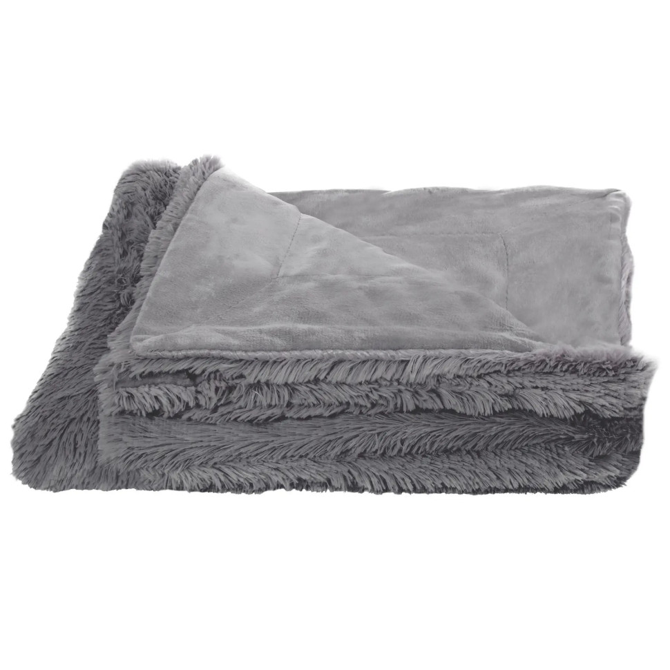 Плед-покрывало Extra Soft Springos HA7051 темно-серый 160x200 см