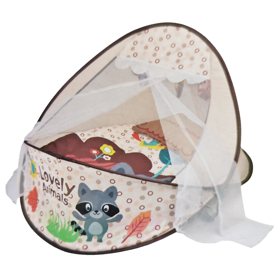 Коврик-манеж для младенца Tiibaby 66526A 2в1, дуга, подвески, играет музыка