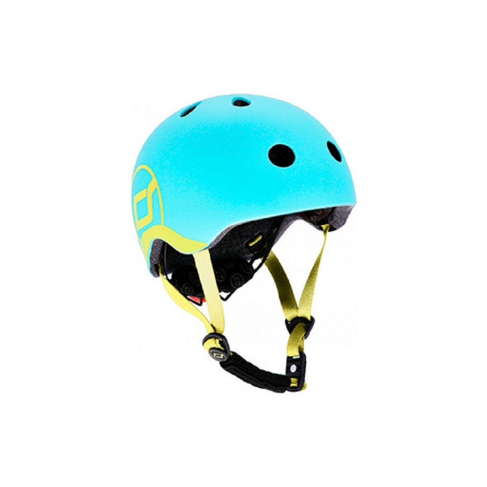 Шолом захисний дитячий Scoot and Ride SR-190605-BLUEBERRY, лохина, з ліхтариком, 51-53 см