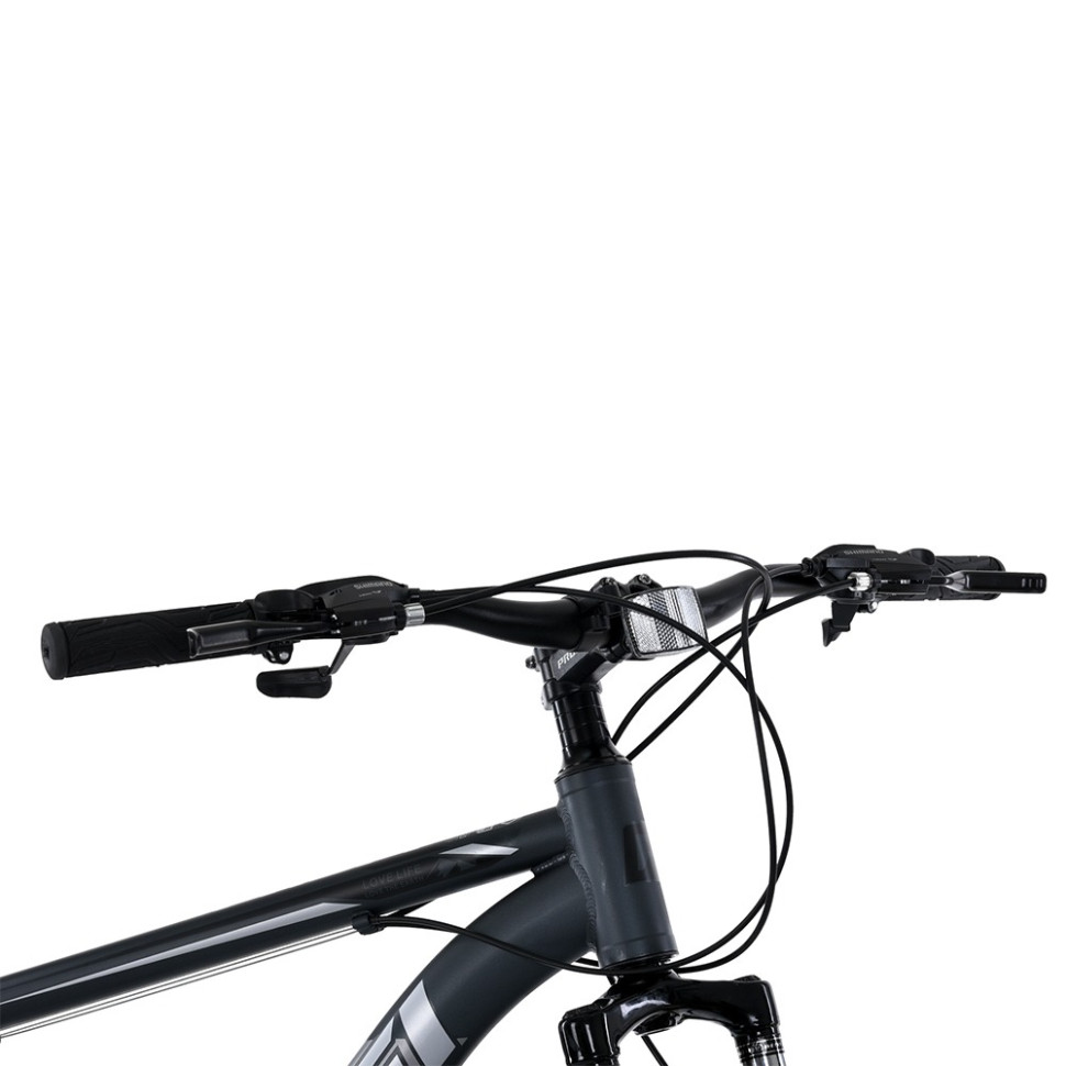 Велосипед PROF1 MTB2903-5, 29 дюймов, алюм.рама 19 Shimano 21SP серо-черный