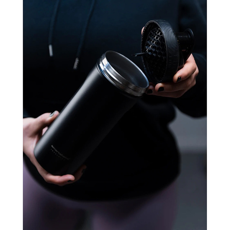 Шейкер спортивный SmartShake 11152001, металлический Insulated Steel, Black, 750 мл 
