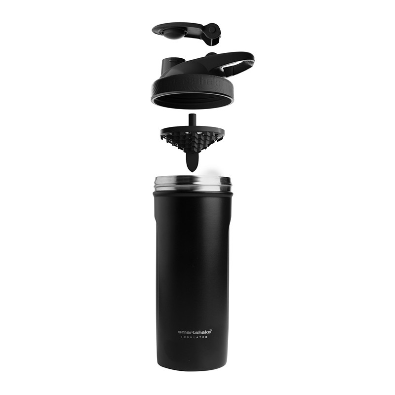 Шейкер спортивный SmartShake 11152001, металлический Insulated Steel, Black, 750 мл 