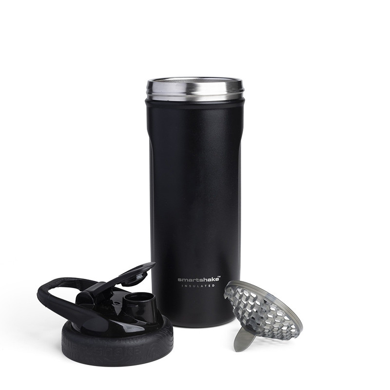 Шейкер спортивный SmartShake 11152001, металлический Insulated Steel, Black, 750 мл 