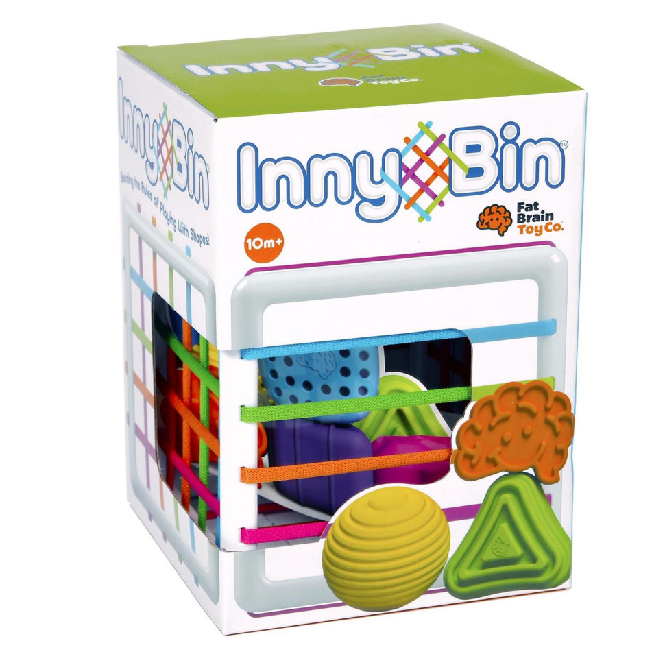 Сортер-куб со стенками-шнурочками Fat Brain Toys F251ML InnyBin