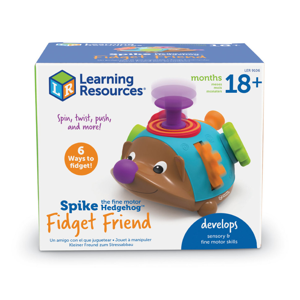 Развивающая игрушка Ёжик-непоседа Learning Resources LER9106, 6 тактильных элементов