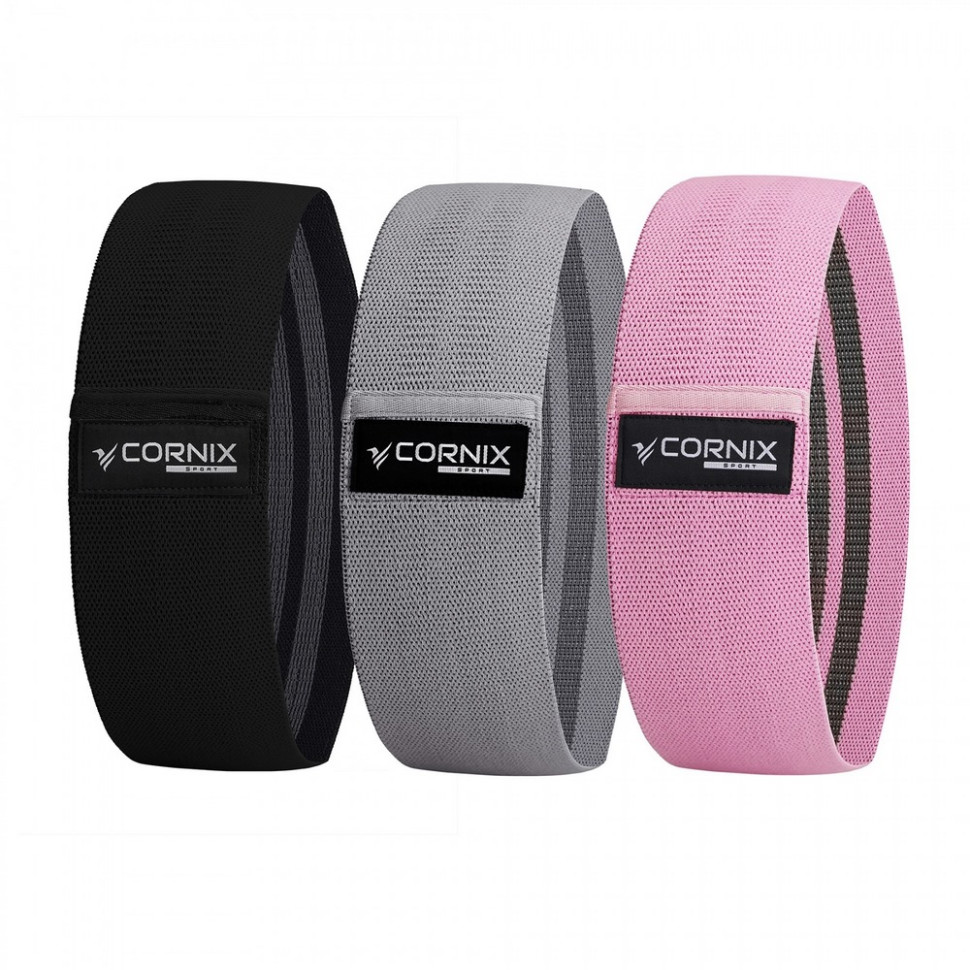 Резинки для фитнеса и спорта тканевые Hip Band Cornix XR-0050