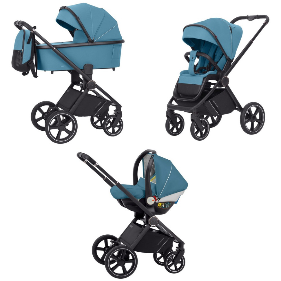 Коляска универсальная 3 в 1 Ultimo CARRELLO CRL-6517 Aqua Blue 