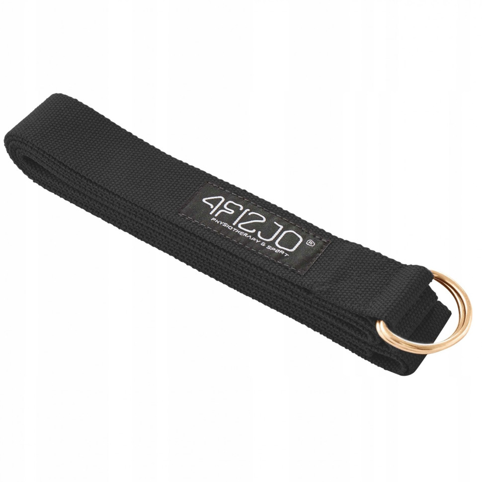 Ремінь для йоги 4FIZJO 4FJ0524 Black 300 см