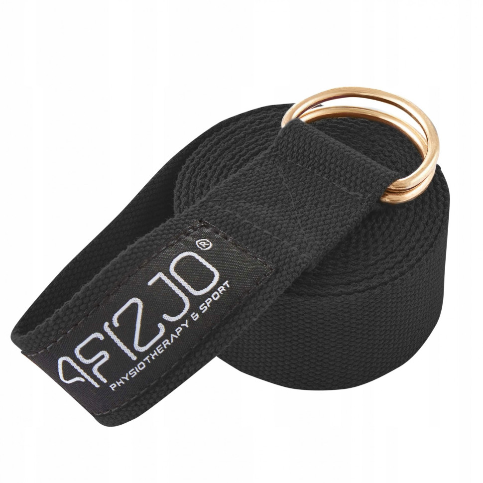 Ремінь для йоги 4FIZJO 4FJ0524 Black 300 см