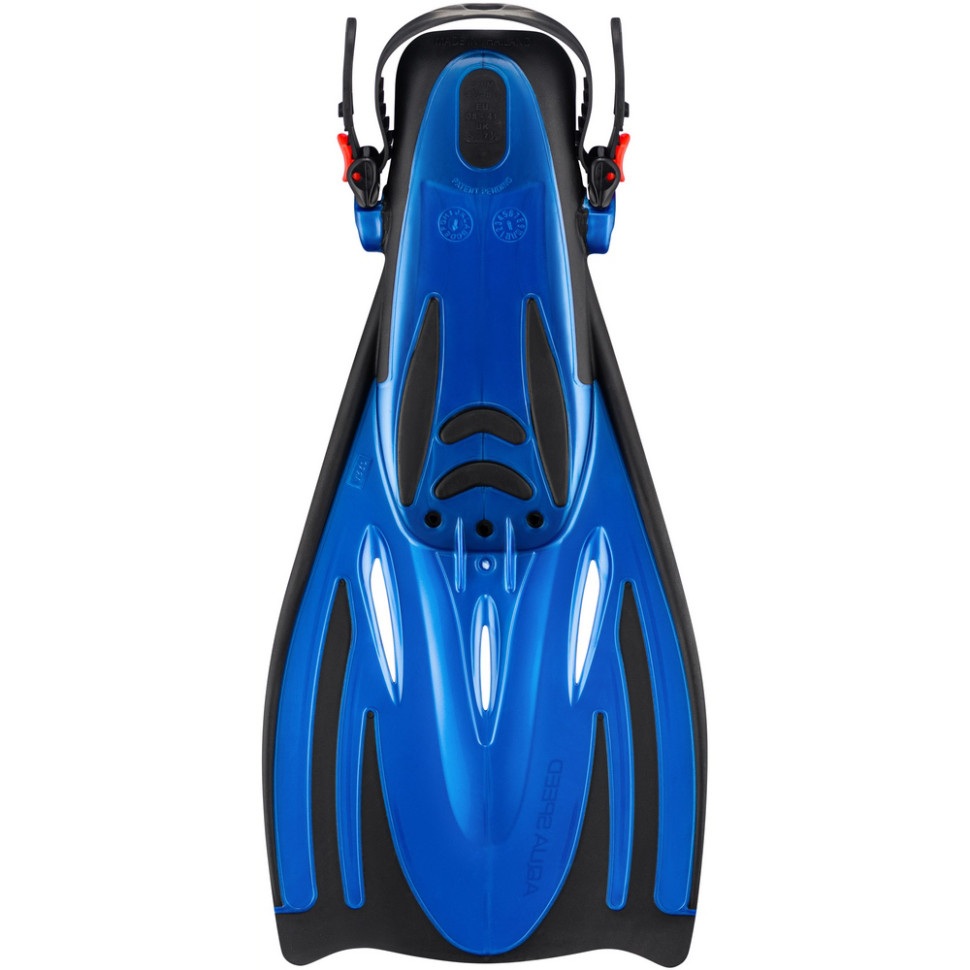 Ласти дитячі WOMBAT KID Aqua Speed​​ 528-11-2 чорний, синій, розмір 32-37