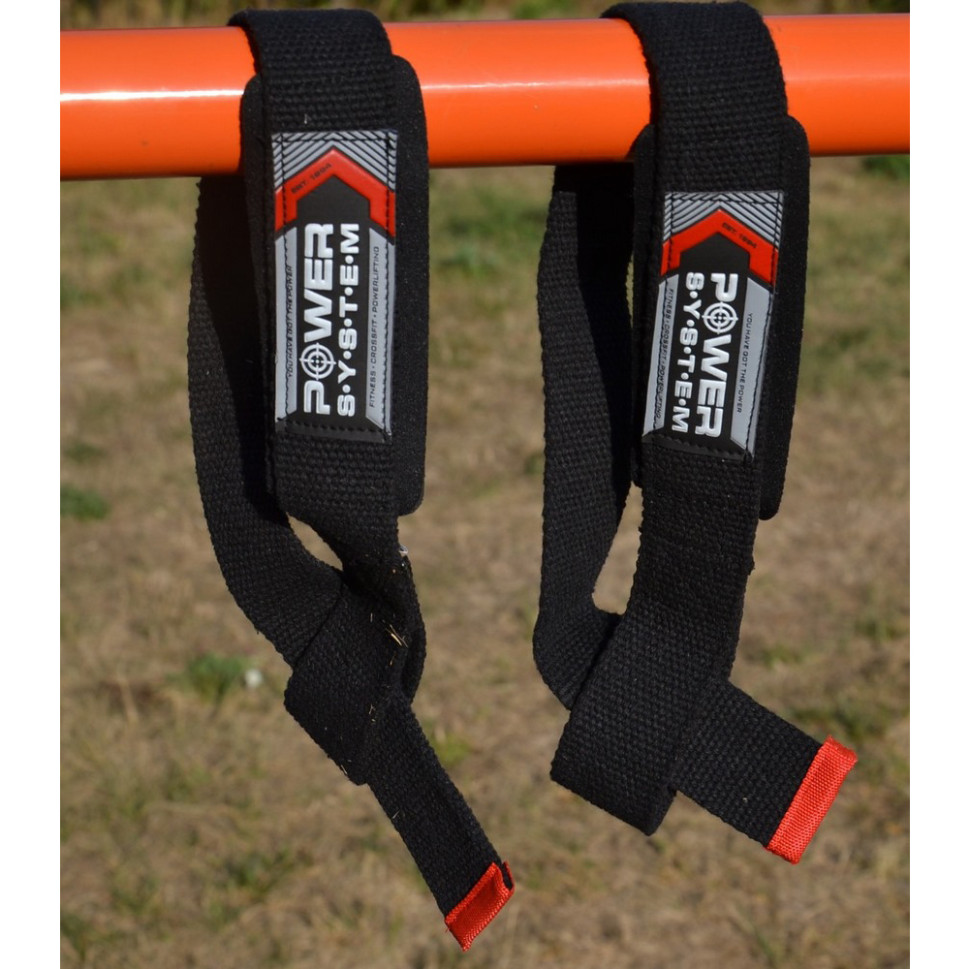 Лямки для тяги Power Straps Power System PS-3400_Bl/Red