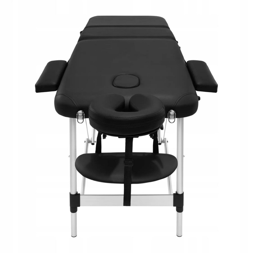 Массажный стол складной Massage Table+ Alu W60 4FIZJO TABLE+W60BLACK, Black