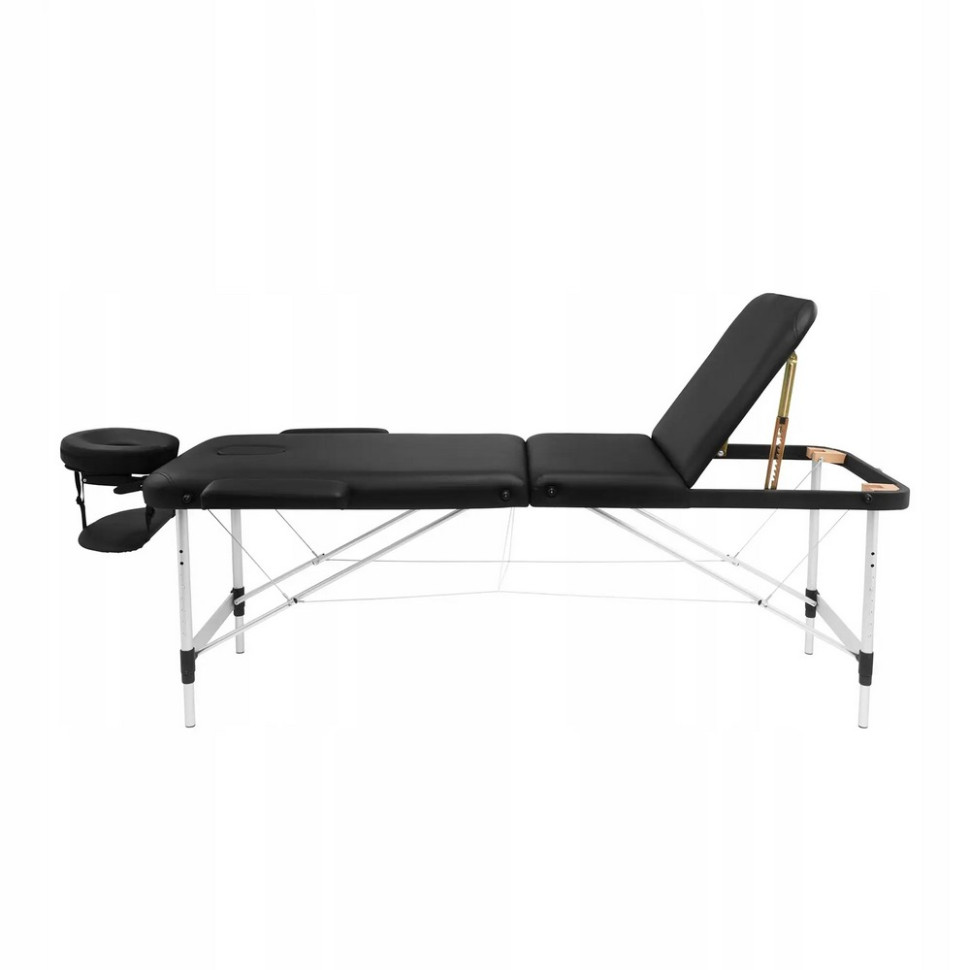 Массажный стол складной Massage Table+ Alu W60 4FIZJO TABLE+W60BLACK, Black