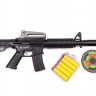 Игрушечный автомат с мягкими пулями M16 PF Golden Gun 910GG