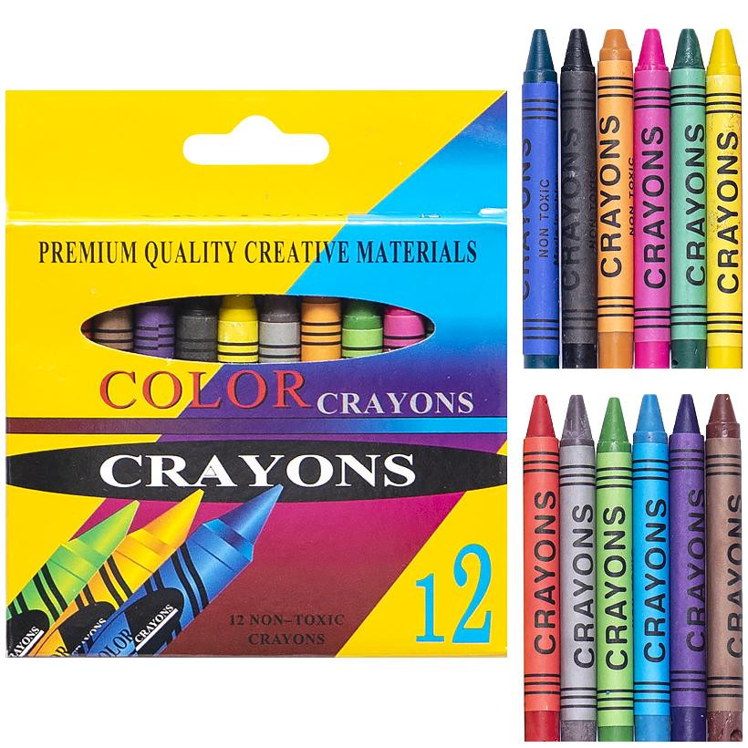 Олівці воскові COLOR-IT 2688A 12 кольорів