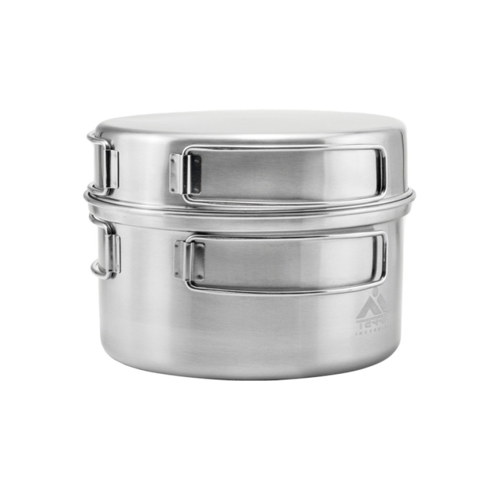 Набор посуды стальной Pot Pan Set Terra Incognita ti-374
