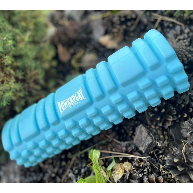 Масажний ролик (ролер) 4342 Massage Roller PowerPlay PP_4342_Blue 30 x 10 см