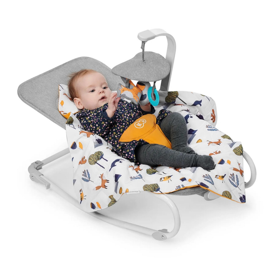 Дитячий шезлонг-гойдалка Felio 2 Kinderkraft KBFELI20YEL0000 Forest Yellow