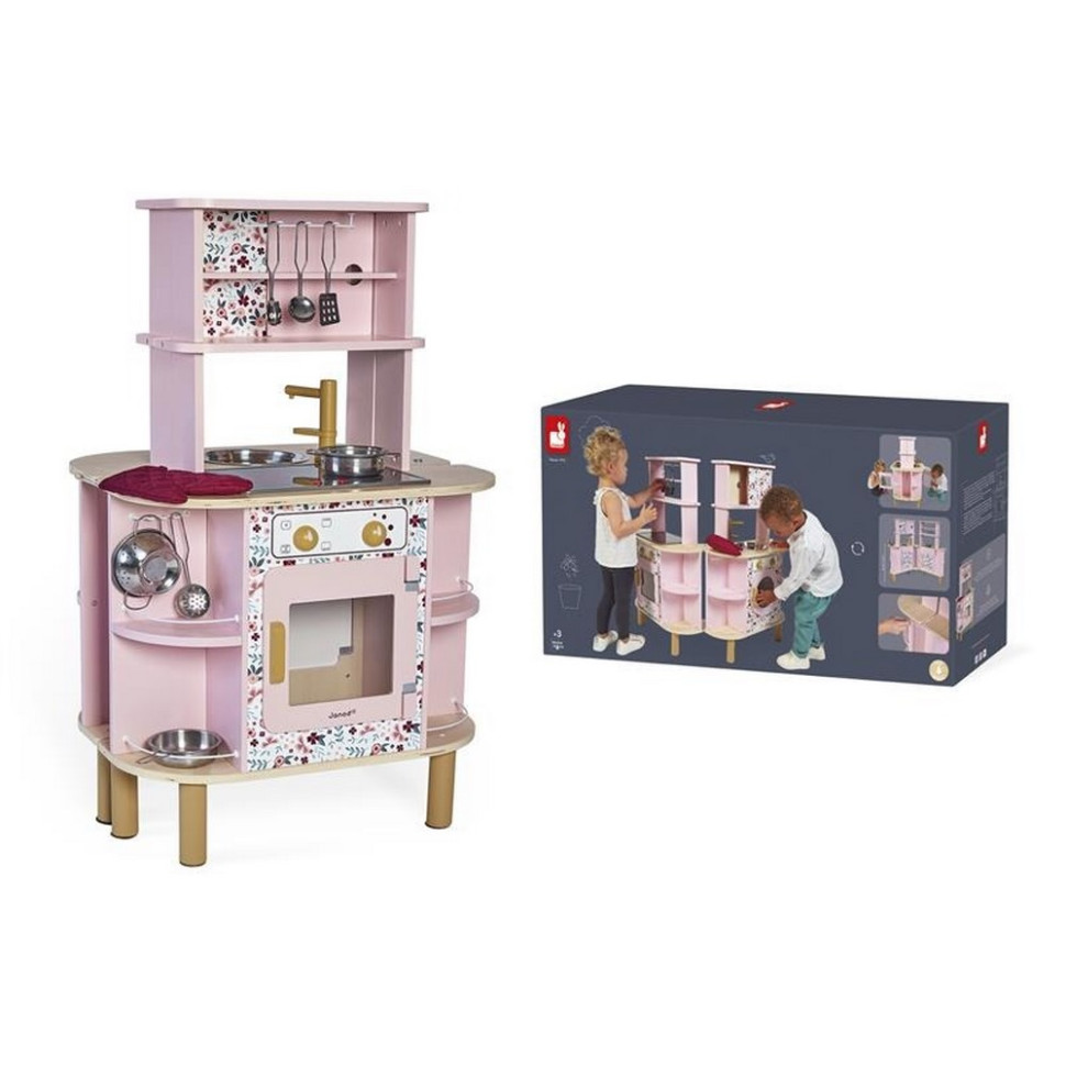 Игровой набор деревянный Кухня Двусторонняя Janod J06616, 55 х 47 х 87 см