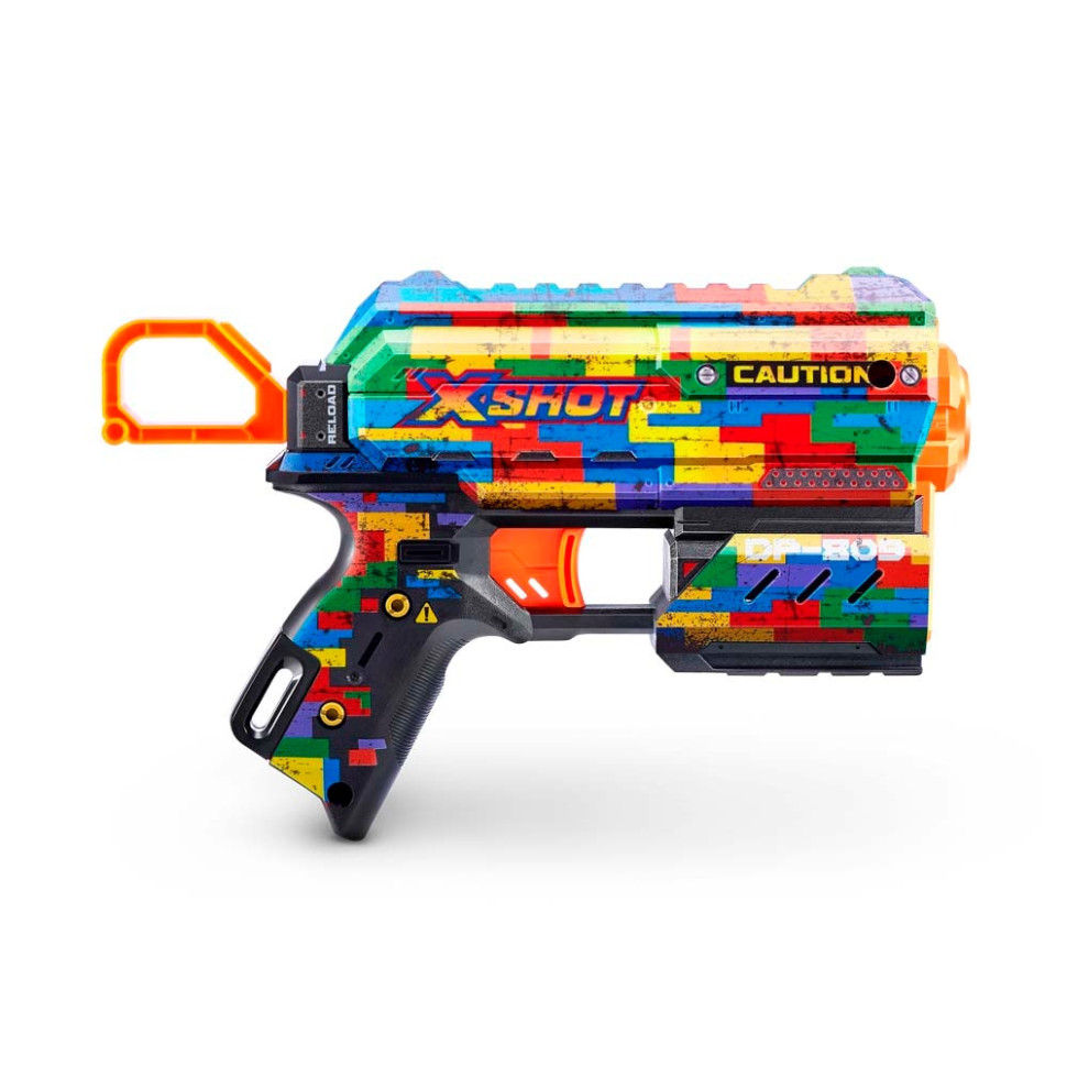 Быстрострельный бластер Skins Flux Striper Zuru 36516K 8 патронов