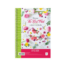 Блокнот для записей Апельсин Б-Л4-40-4, 40 листов, клетка, пружина сбоку