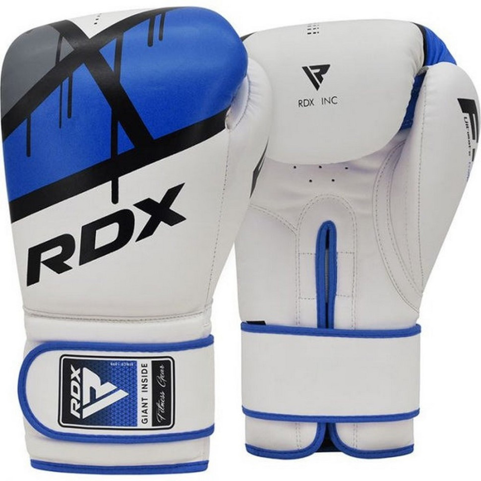 Боксерські рукавиці F7 Ego RDX Inc Limited BGR-F7U-16oz, Blue 16 унцій (капа в комплекті)