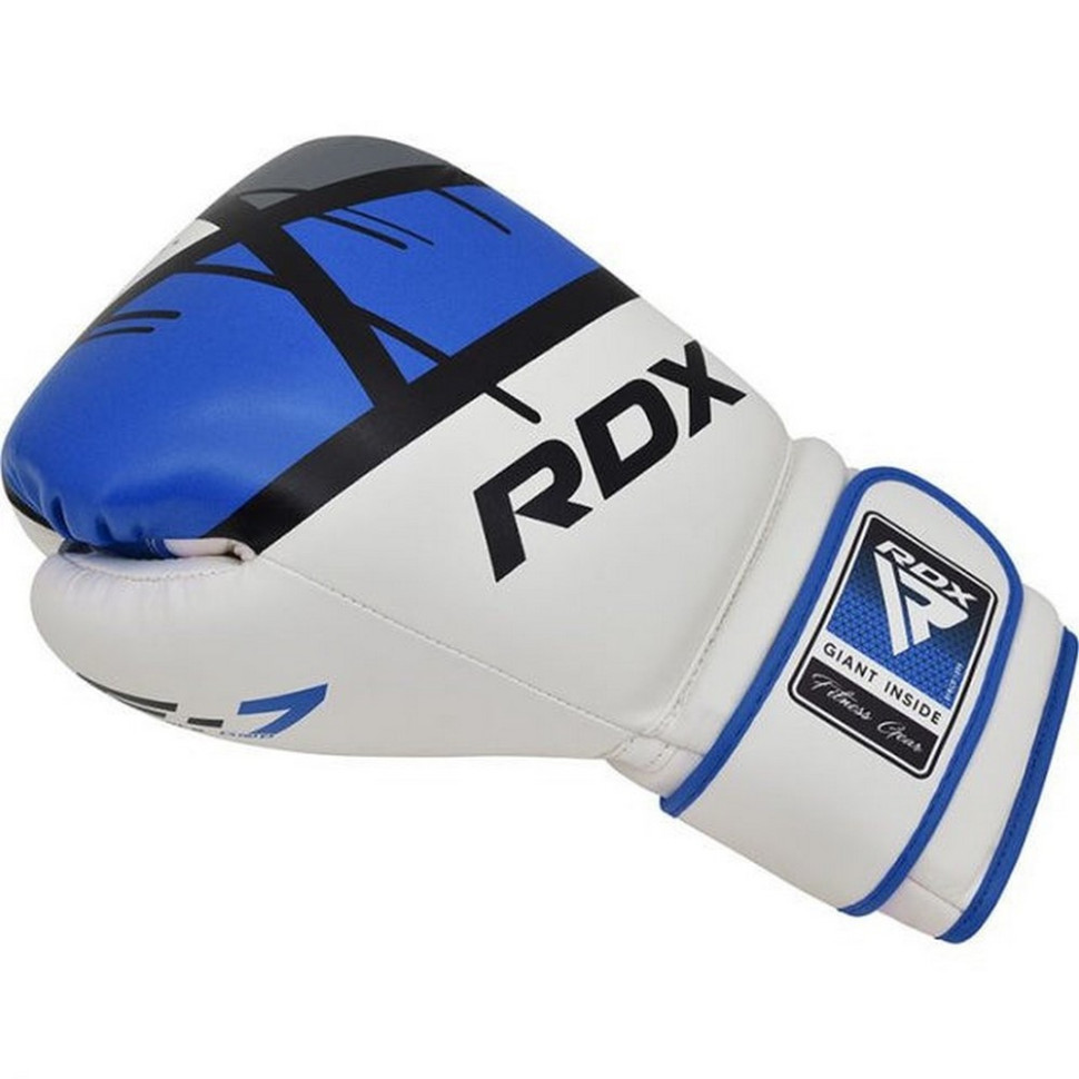 Боксерські рукавиці F7 Ego RDX Inc Limited BGR-F7U-16oz, Blue 16 унцій (капа в комплекті)