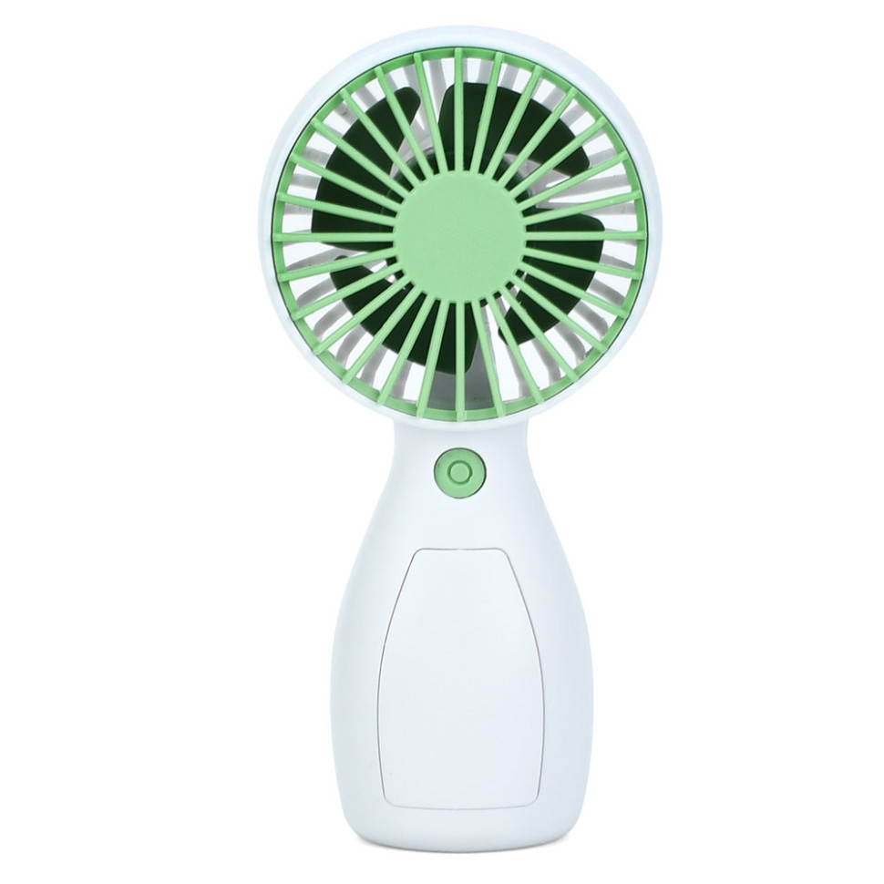Портативний ручний вентилятор Bambi MK 5663-1(Green) 13 см, акумулятор, USB зарядне