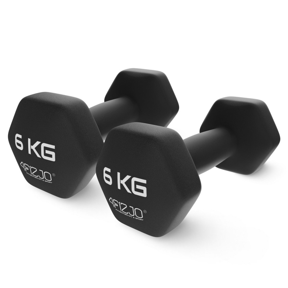 Гантели виниловые Classic 4FIZJO P-5905973403191 черный 2 x 6 кг