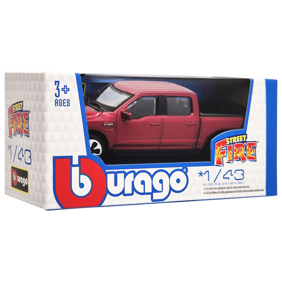 Коллекционная автомодель Ford F-150 Lightning 2022 Bburago 18-30010B-9 масштаб 1:43