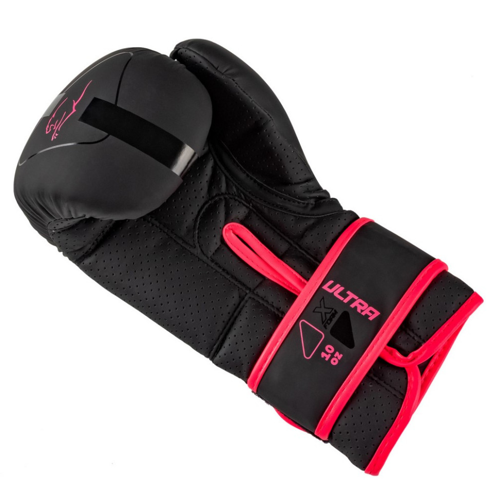 Боксерські рукавиці 3024 Ultra Mat PowerPlay PP_3024_8oz_Bl/Pink, розмір 8 унцій