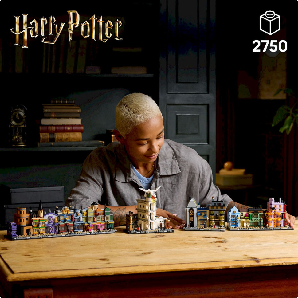 Конструктор LEGO Harry Potter Аллея Диагон. Колдовские магазины 76444, 2750 деталей