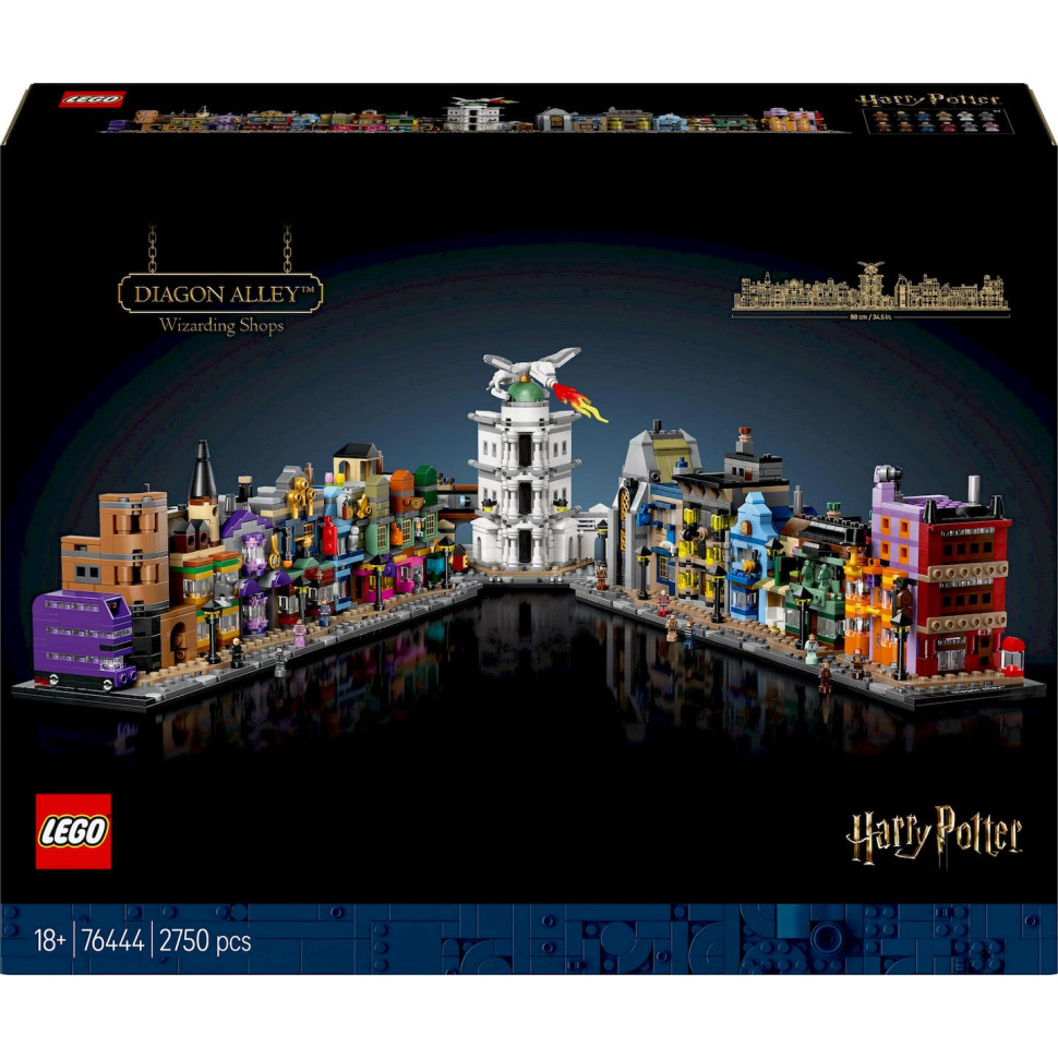 Конструктор LEGO Harry Potter Аллея Диагон. Колдовские магазины 76444, 2750 деталей
