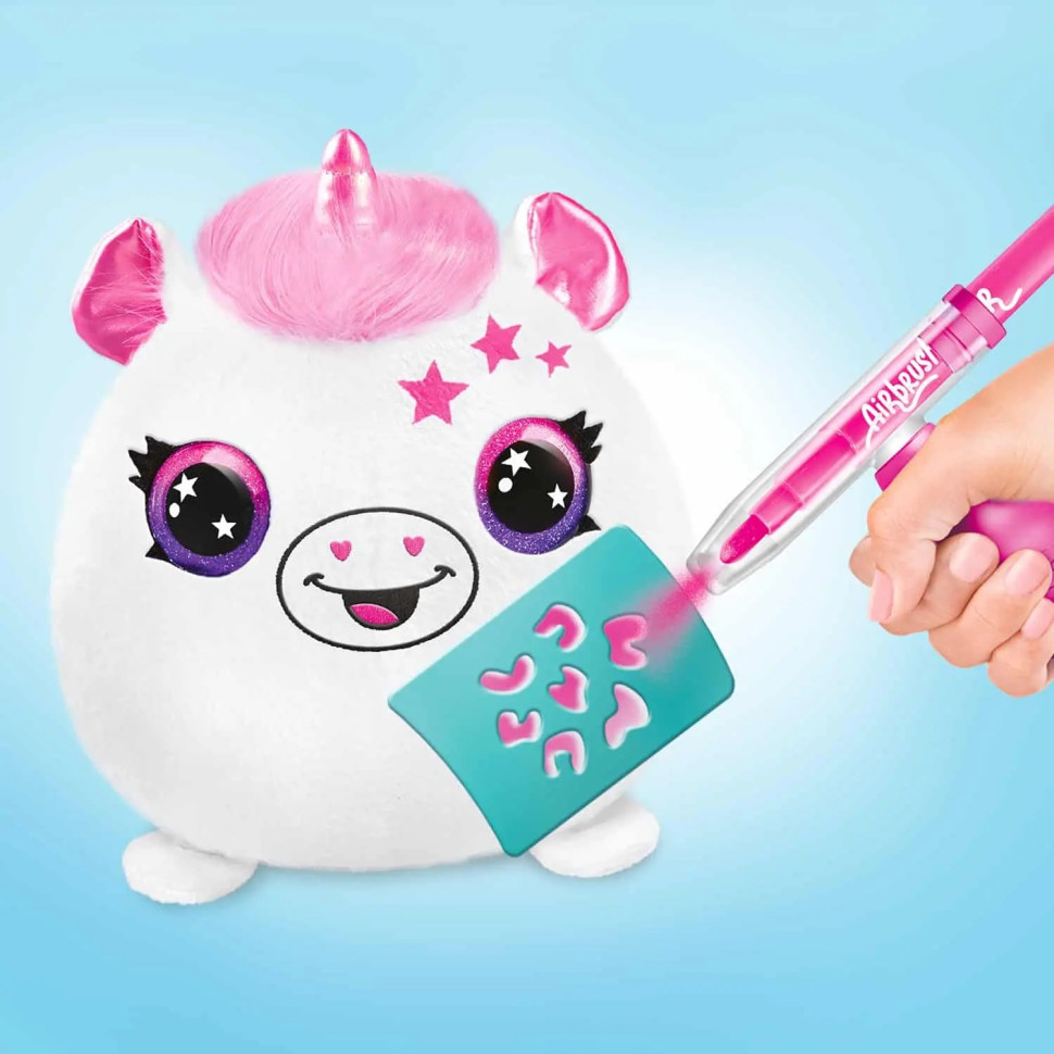 Игровой набор-сюрприз DIY AIRBRUSH PLUSH Сквиш Неон CanalToys AIR022