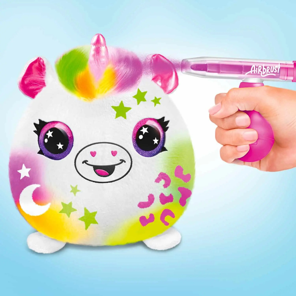 Игровой набор-сюрприз DIY AIRBRUSH PLUSH Сквиш Неон CanalToys AIR022