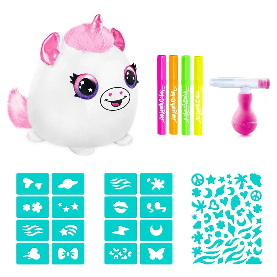 Игровой набор-сюрприз DIY AIRBRUSH PLUSH Сквиш Неон CanalToys AIR022
