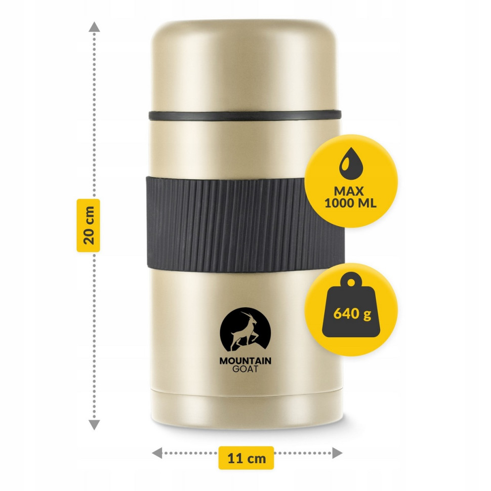 Термос для еды Mountain Goat P-5907739315816 Gold 1 л 