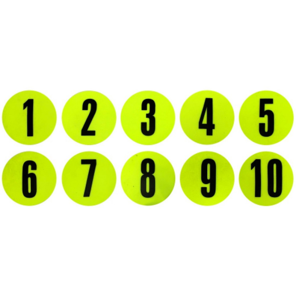 Набір фішок з цифрами Flat Number Marker Meta 2002005004, 10 шт