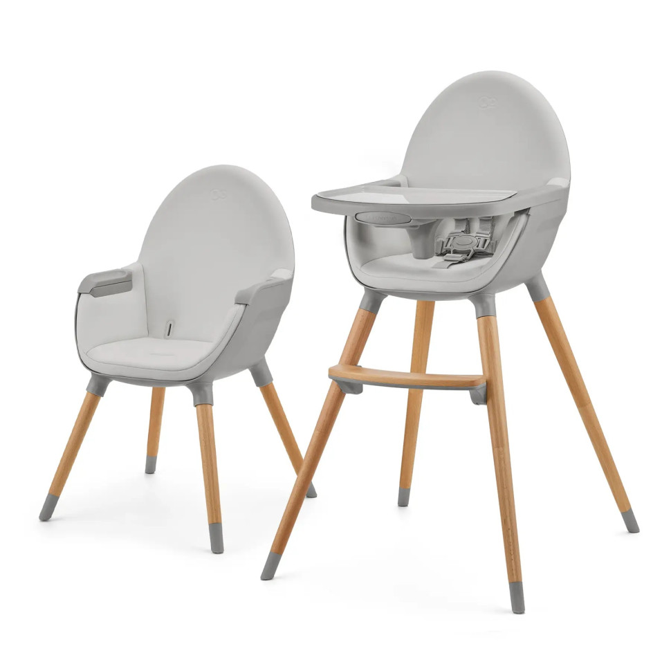 Дитячий стільчик для годування Fini 2 Kinderkraft KHFINI02GRY0000 Grey 2 в 1