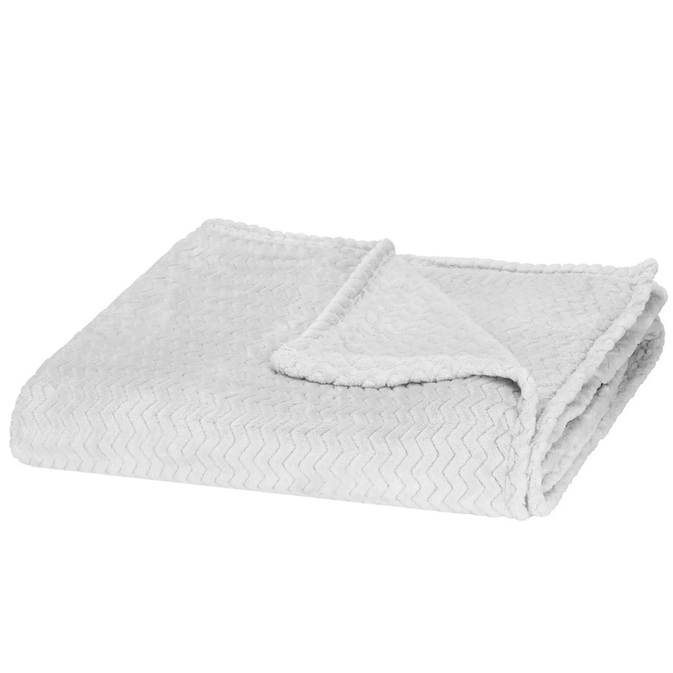 Плед-покрывало Extra Soft Springos HA7138 белый 160x200 см