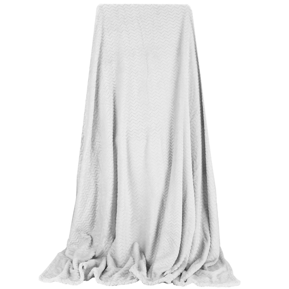 Плед-покрывало Extra Soft Springos HA7138 белый 160x200 см
