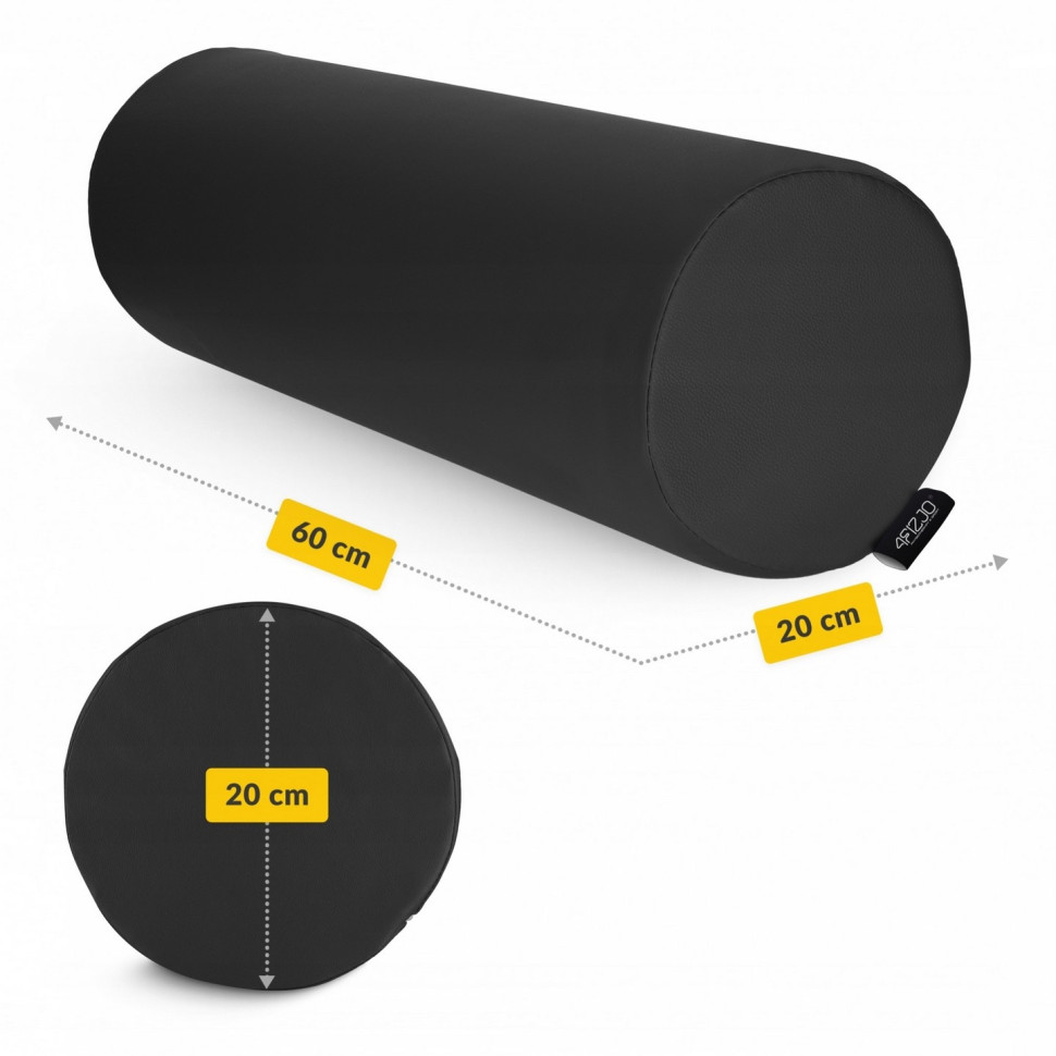 Валик для реабилитации и массажа 4FIZJO P-5905973402972 Black 60 x 20 см